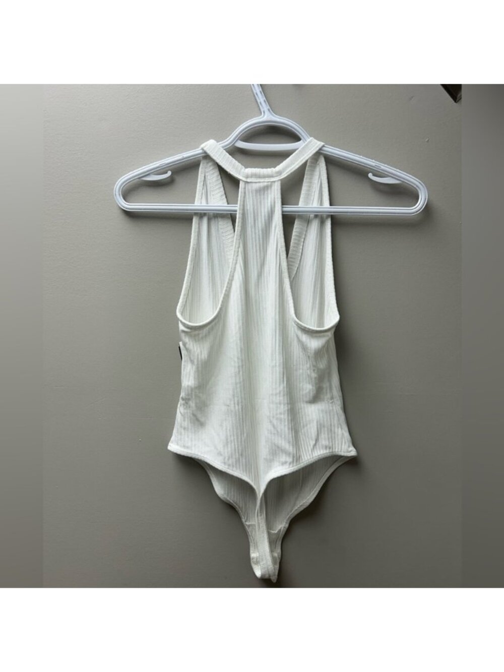 Free People Intimately White Ribbed Bodysuit - Picture 2 of 3